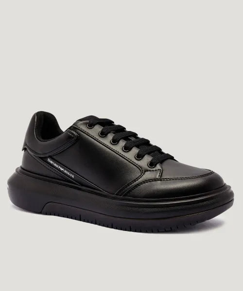 EMPORIO ARMANI Stylish Leather Sneakers for Men