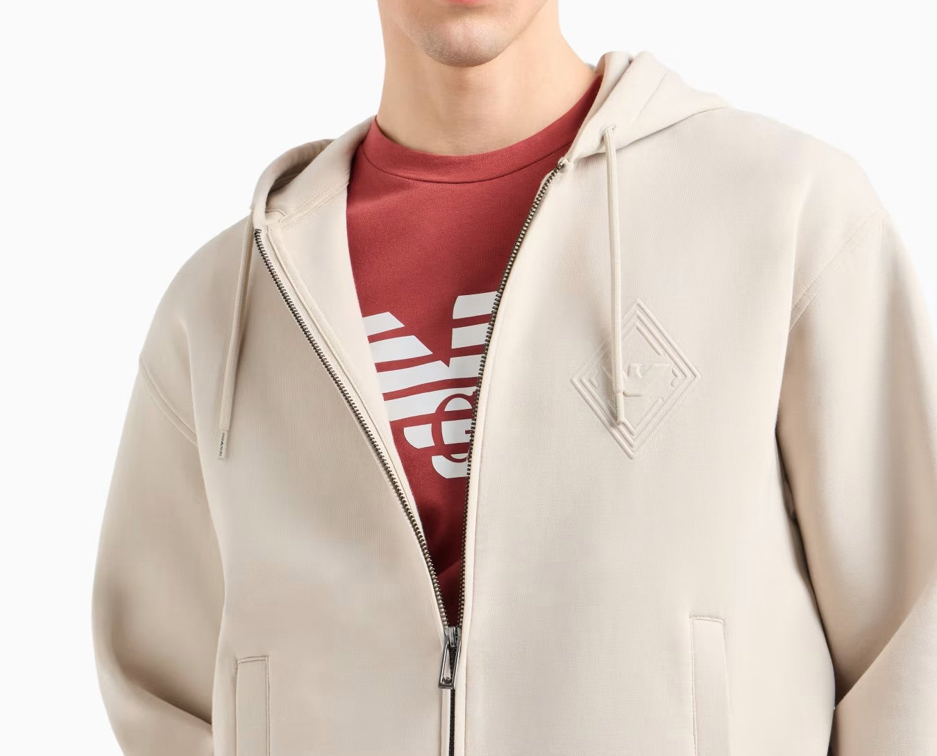 EMPORIO ARMANI Men's Regular Fit Hoodie Sweatshirt