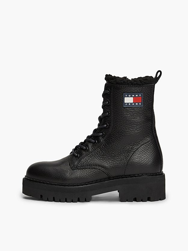 TOMMY HILFIGER Men's Premium Leather Boots - FW24 Collection