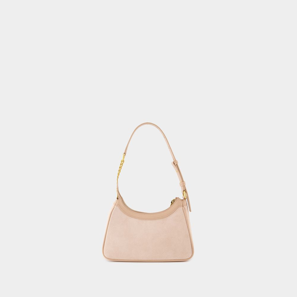 BALMAIN Mini Shoulder Handbag in Suede Leather