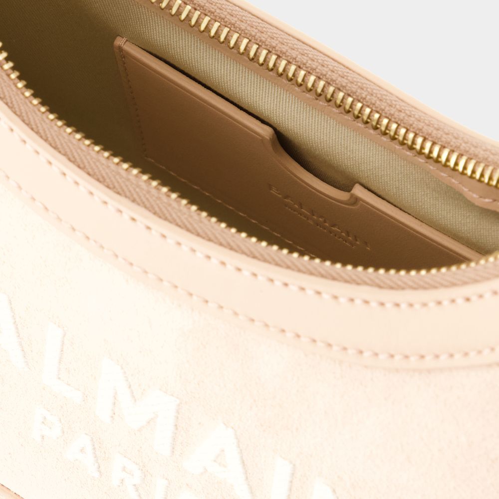 BALMAIN Mini Suede Leather Shoulder Bag
