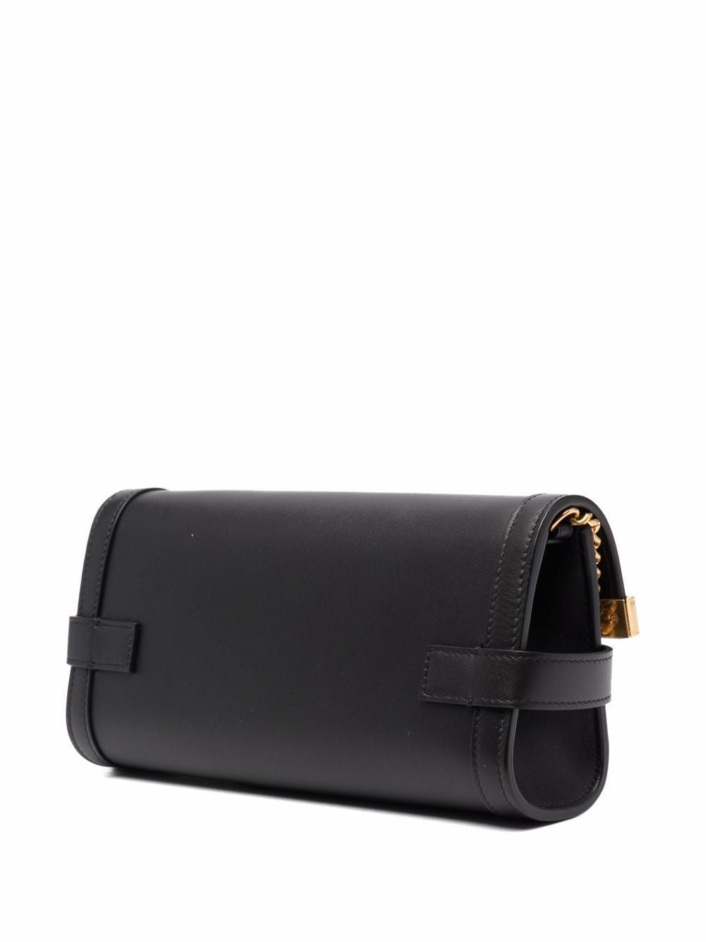 BALMAIN Mini Leather Chain-Link Shoulder Bag