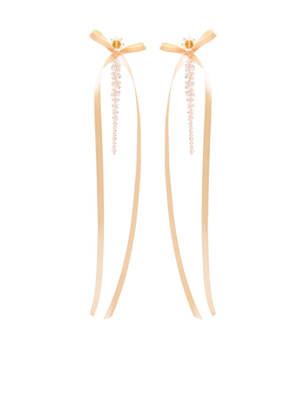 SIMONE ROCHA Mini Bow Ribbon Drip Earrings