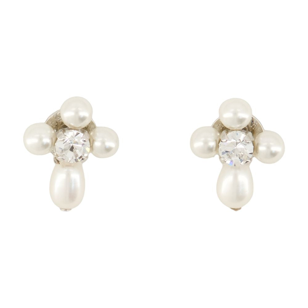 SIMONE ROCHA Baroque Pearl & Crystal Mini Earrings