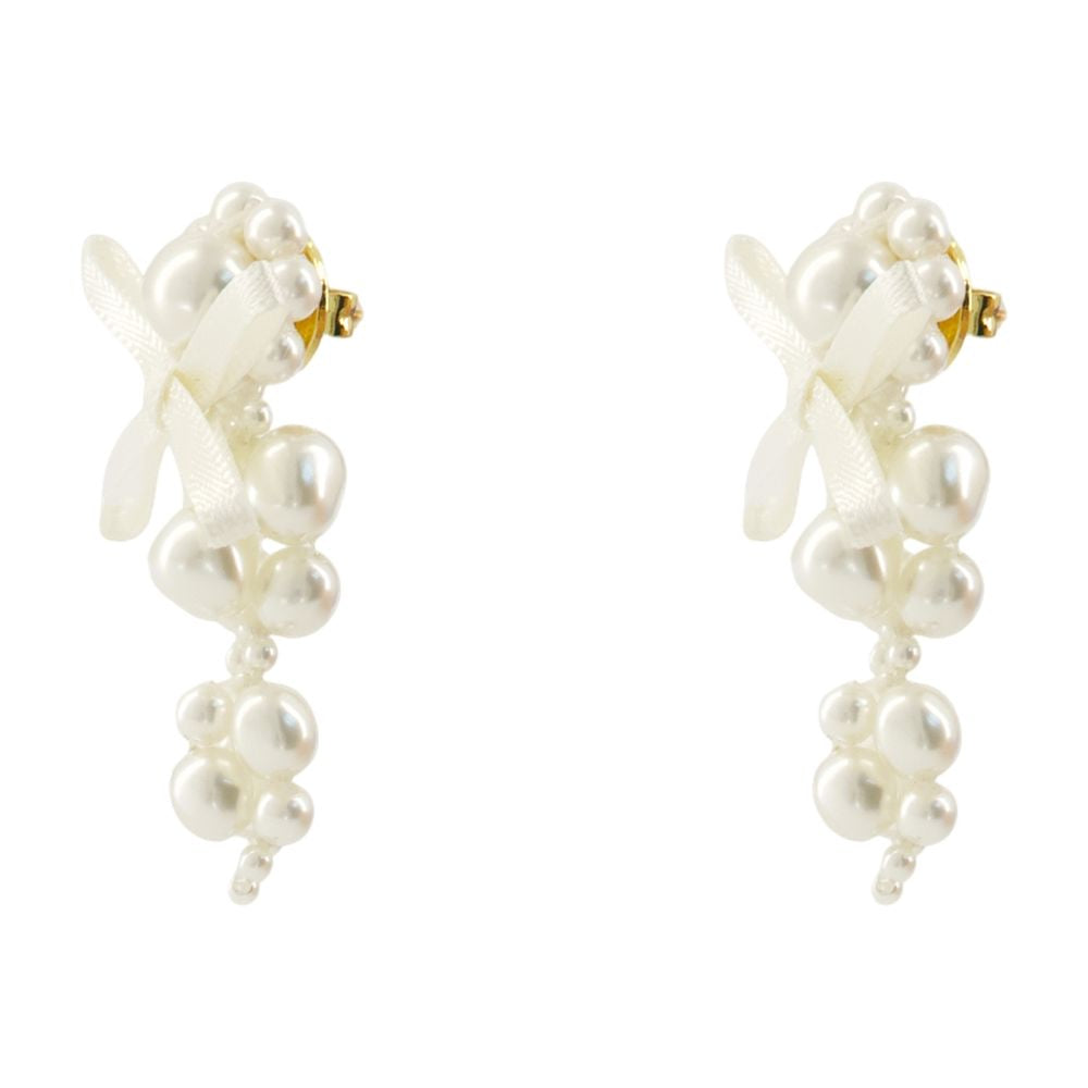 SIMONE ROCHA Mini Bow Pearl Earrings