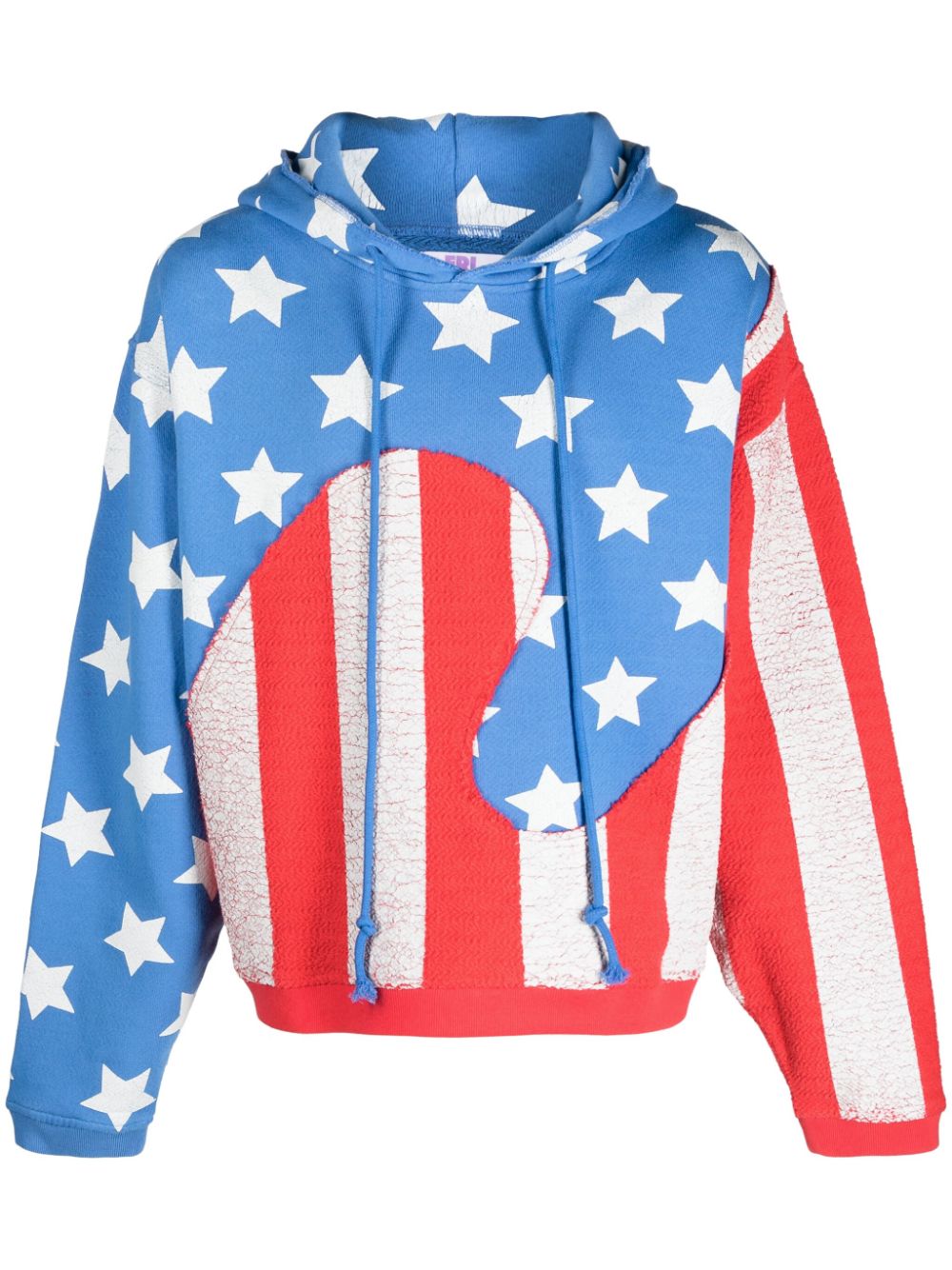 ERL Stars and Stripes Swirl Sweatshirt - Size L