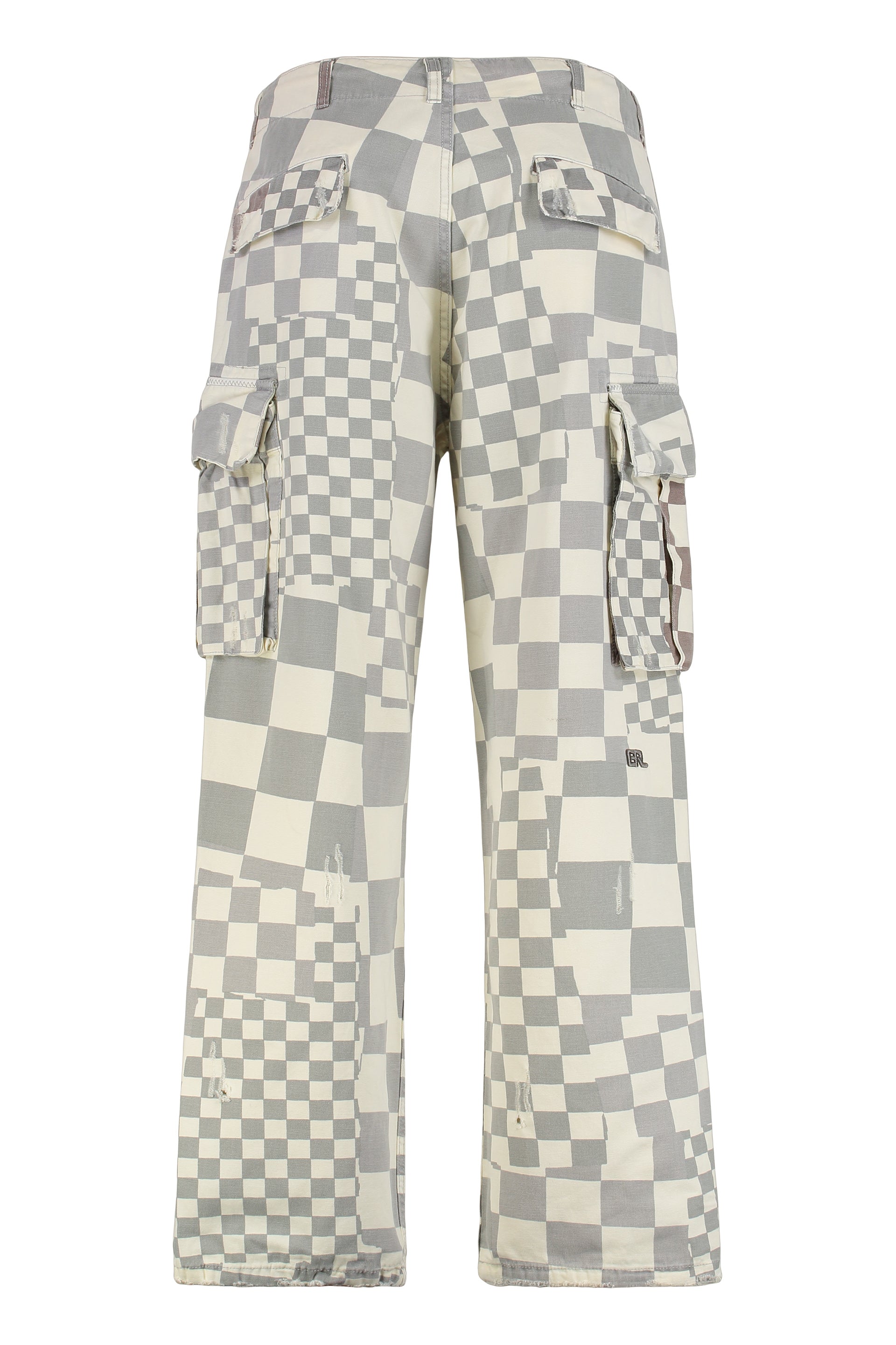 ERL Casual Cotton Trousers with Adjustable Ankle Drawstrings