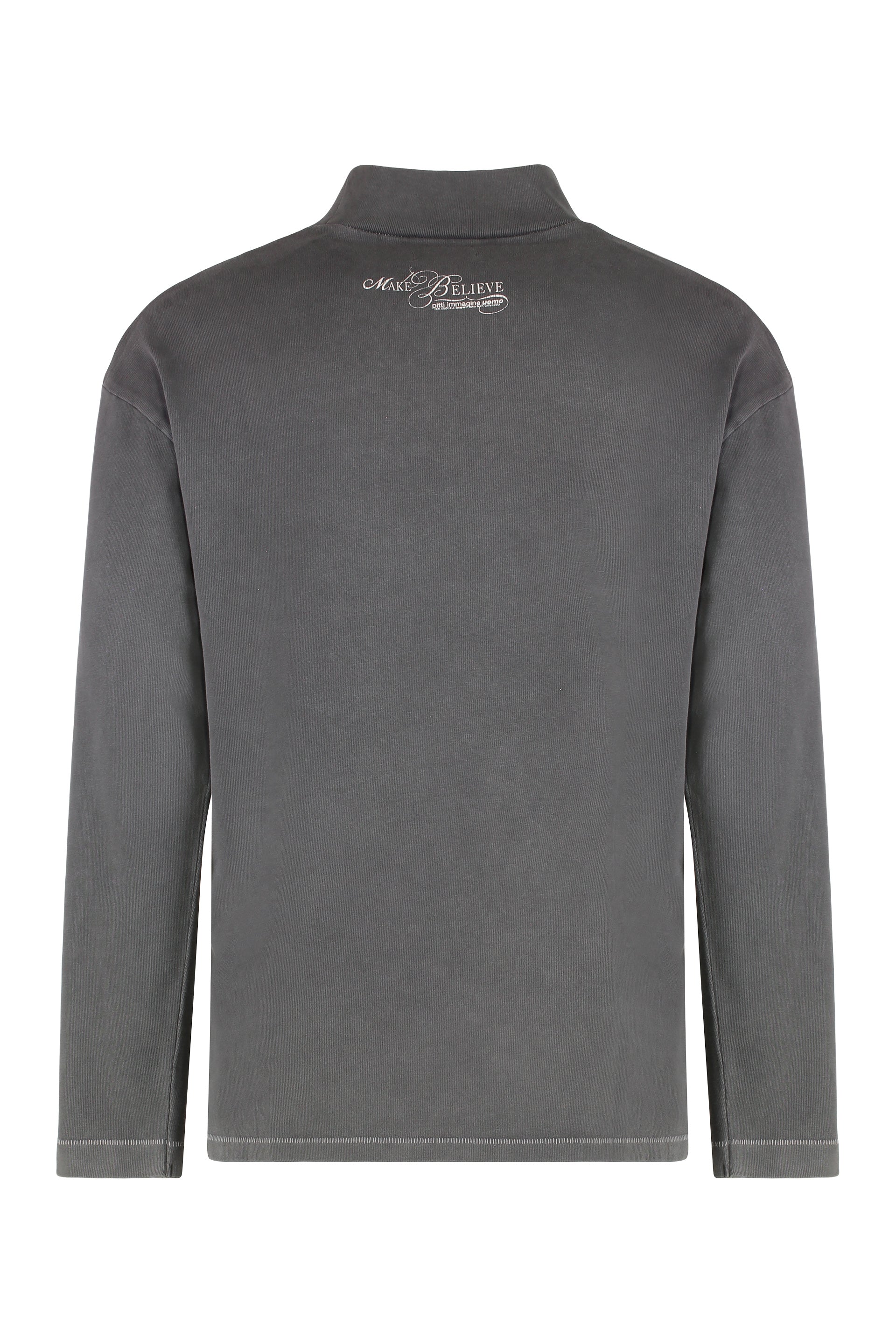 ERL Long Sleeve Cotton T-Shirt with Ribbed Collar