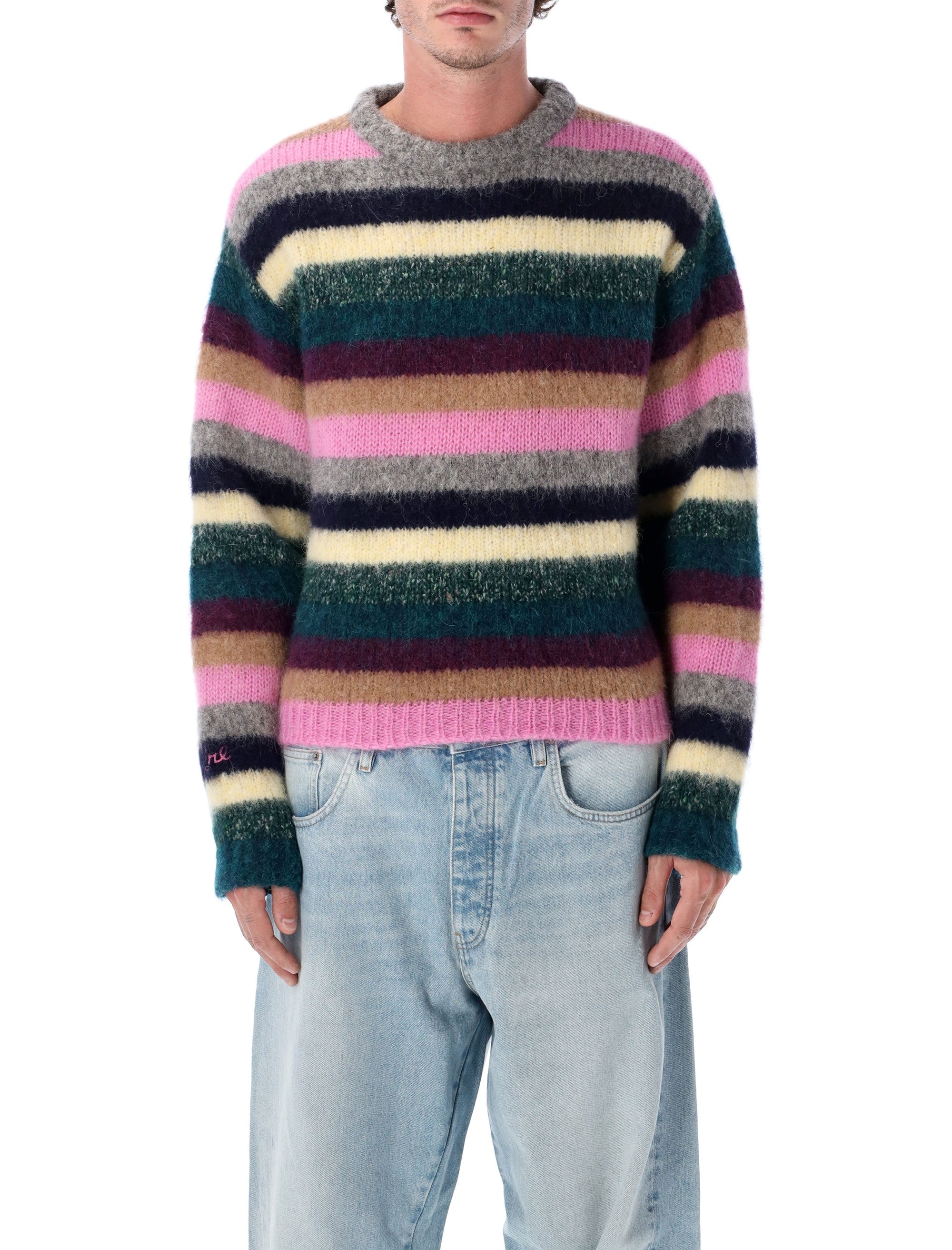 ERL Multicolor Striped Alpaca Sweater - Size M
