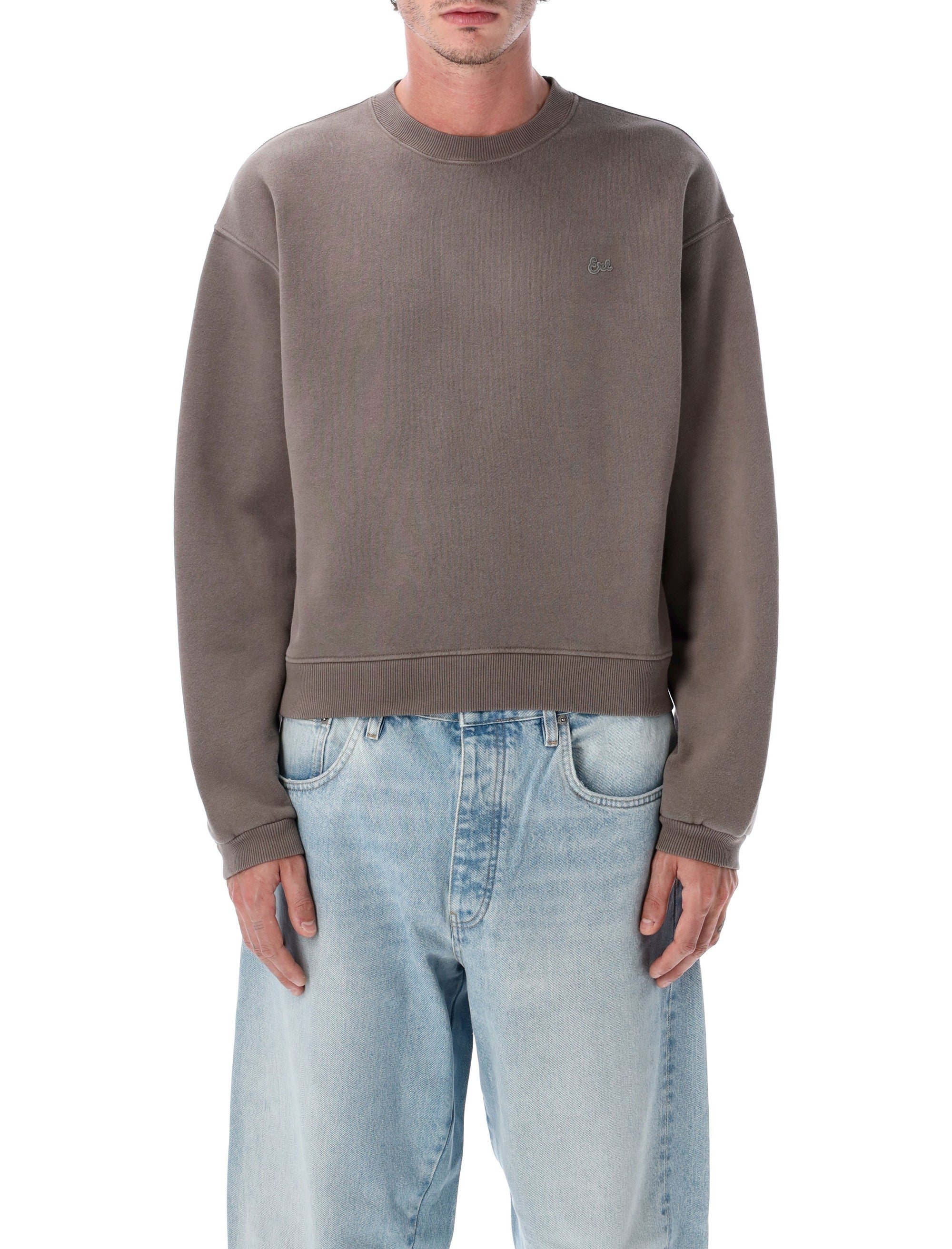 ERL Minimalist Script Crewneck Sweatshirt - Size M