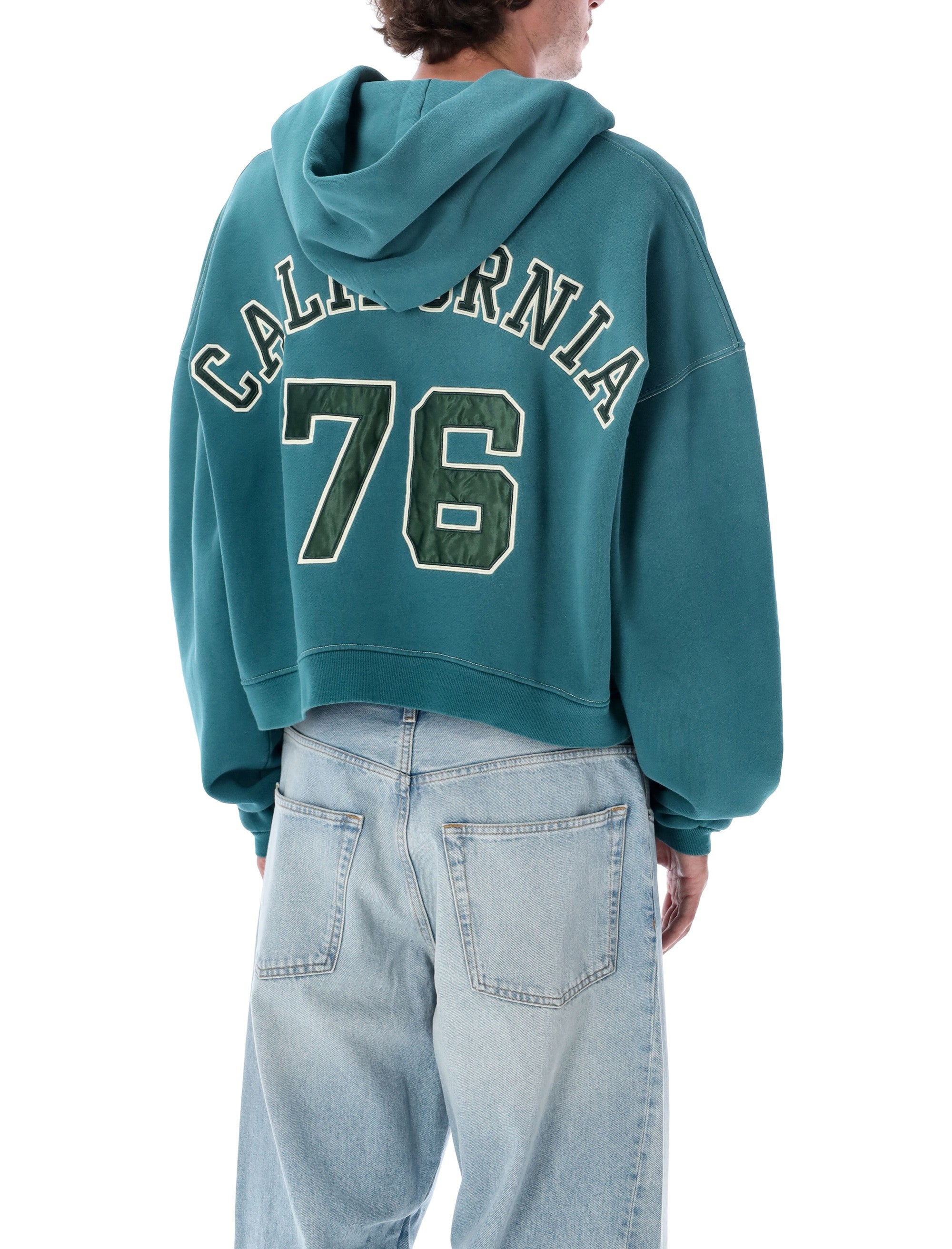 ERL Men's Letterman Zipped Hoodie - Size M