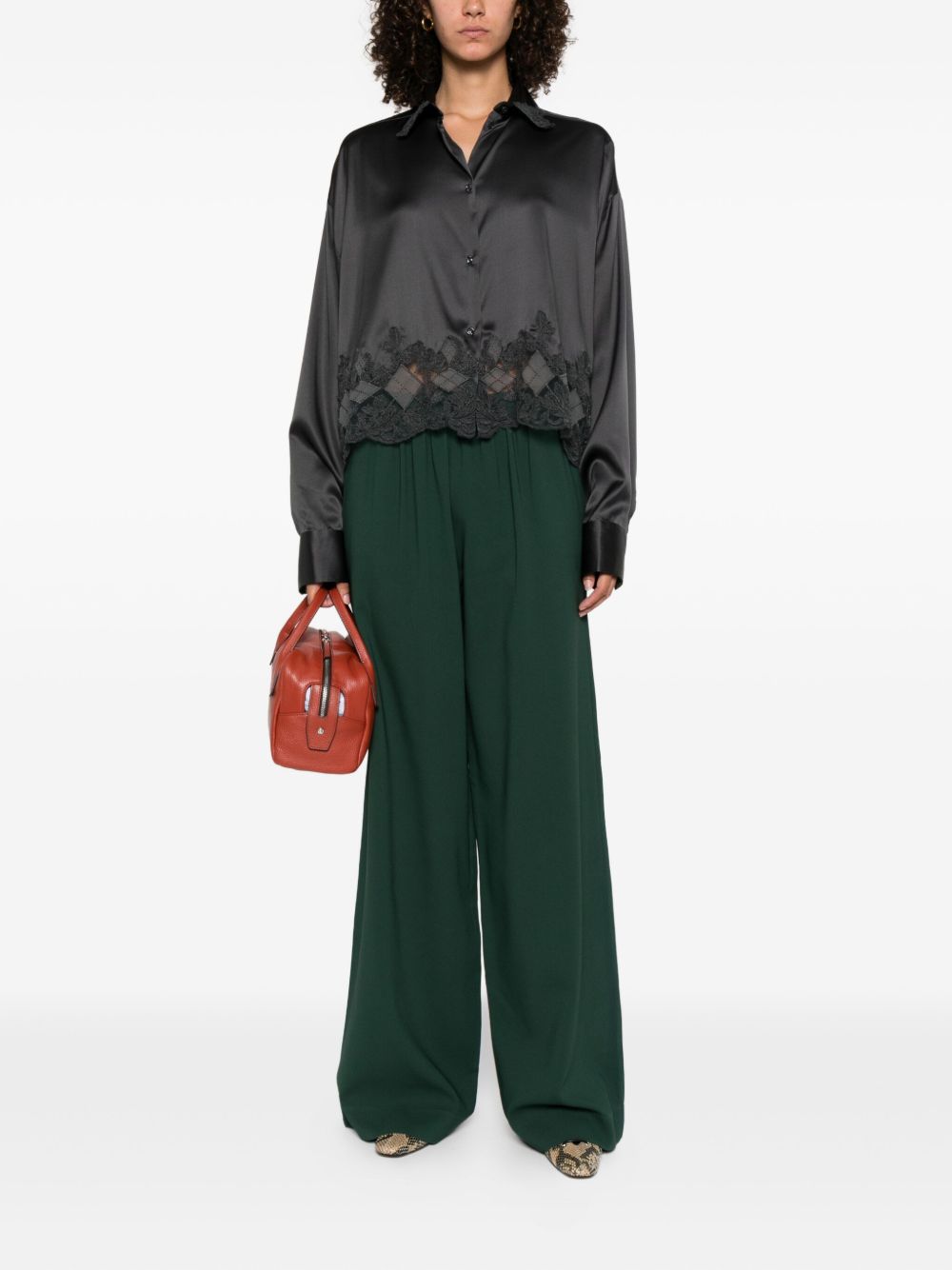 ERMANNO SCERVINO Silk-Elastane Blend Women's Shirt - FW25