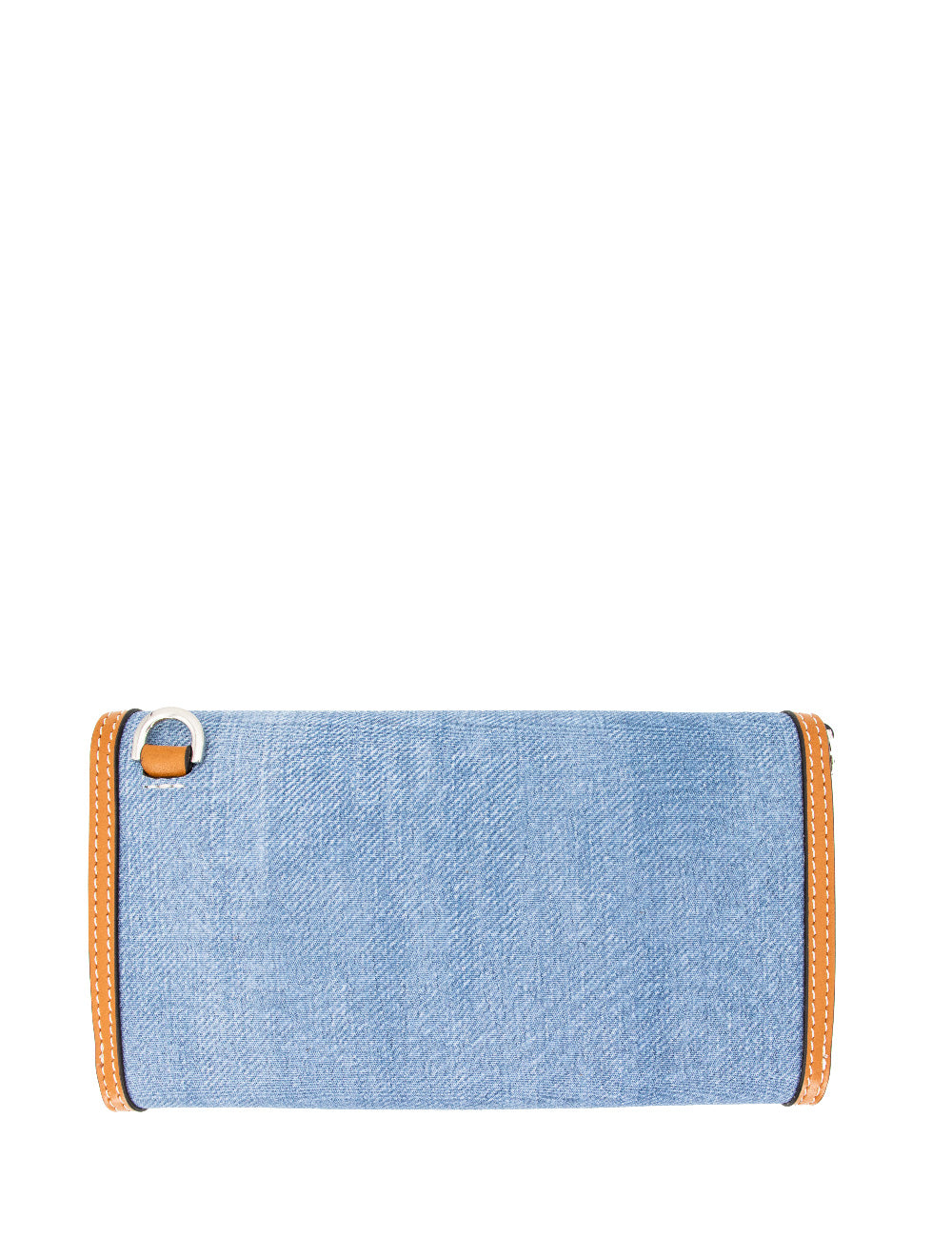 ERMANNO SCERVINO Textured Denim Leather Mini Wallet
