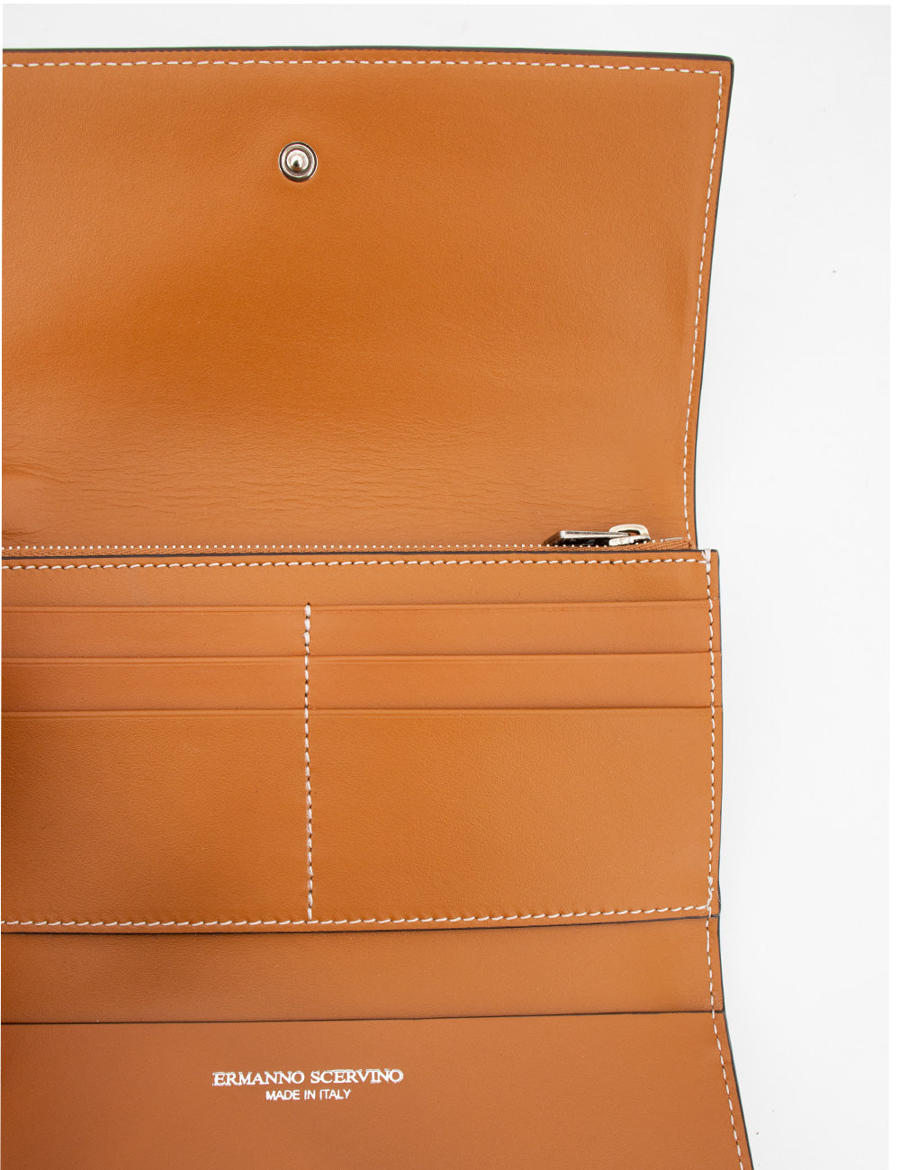 ERMANNO SCERVINO Textured Denim Leather Mini Wallet