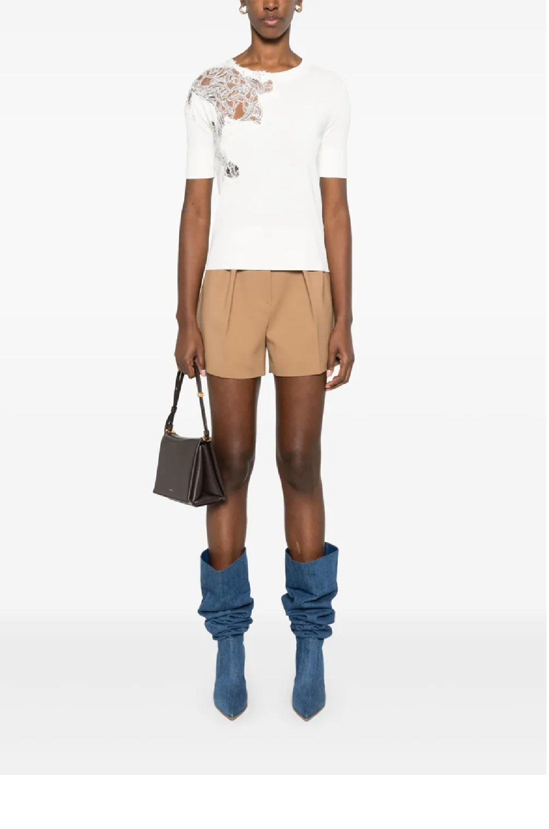 ERMANNO SCERVINO Mini Short Sleeve Sweater