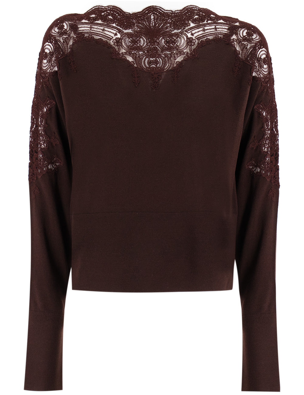 ERMANNO SCERVINO Elegant Lace Boat Neck Jumper - Women