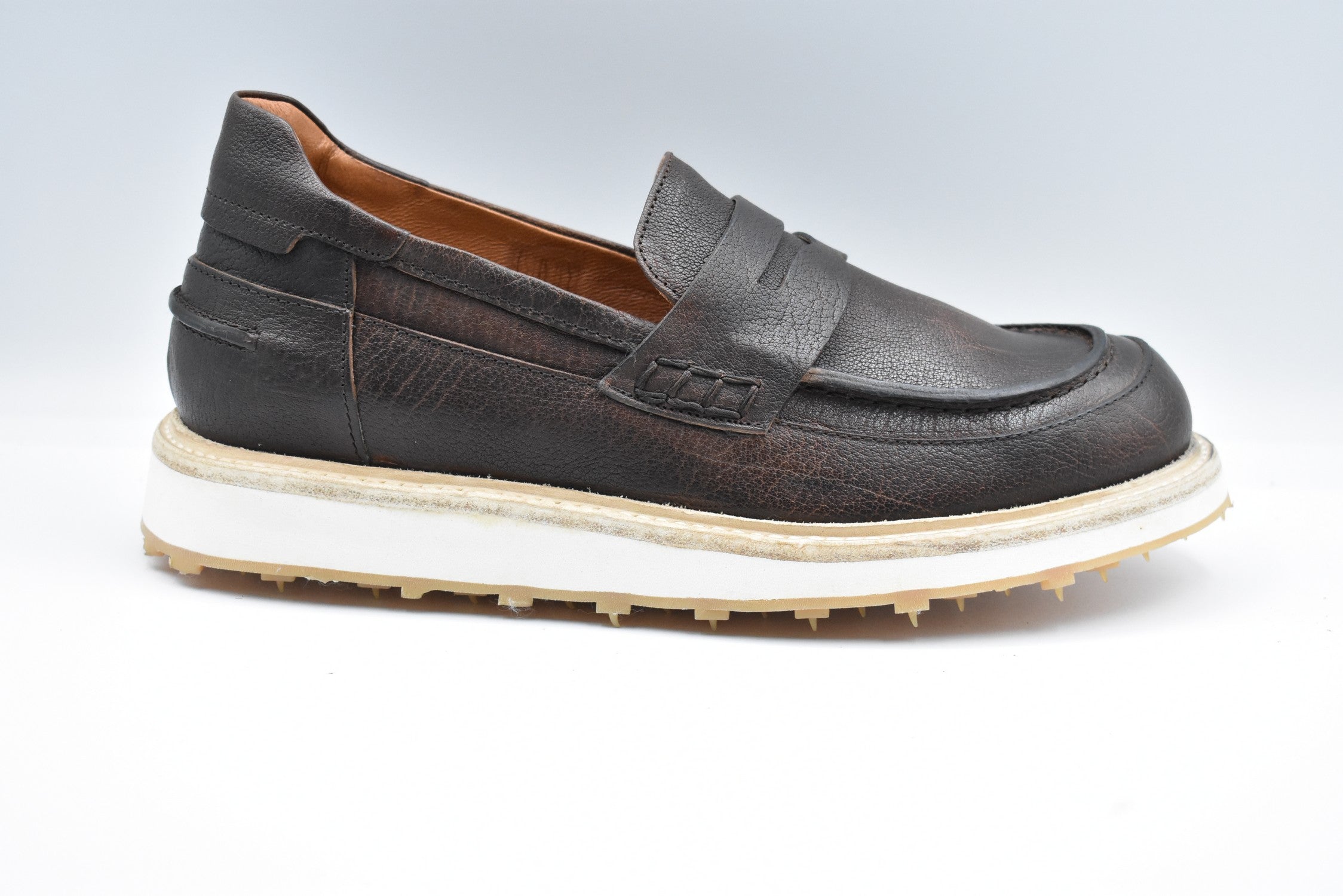 ERNESTO DOLANI Sophisticated Penny Strap Moccasin Shoes for Men