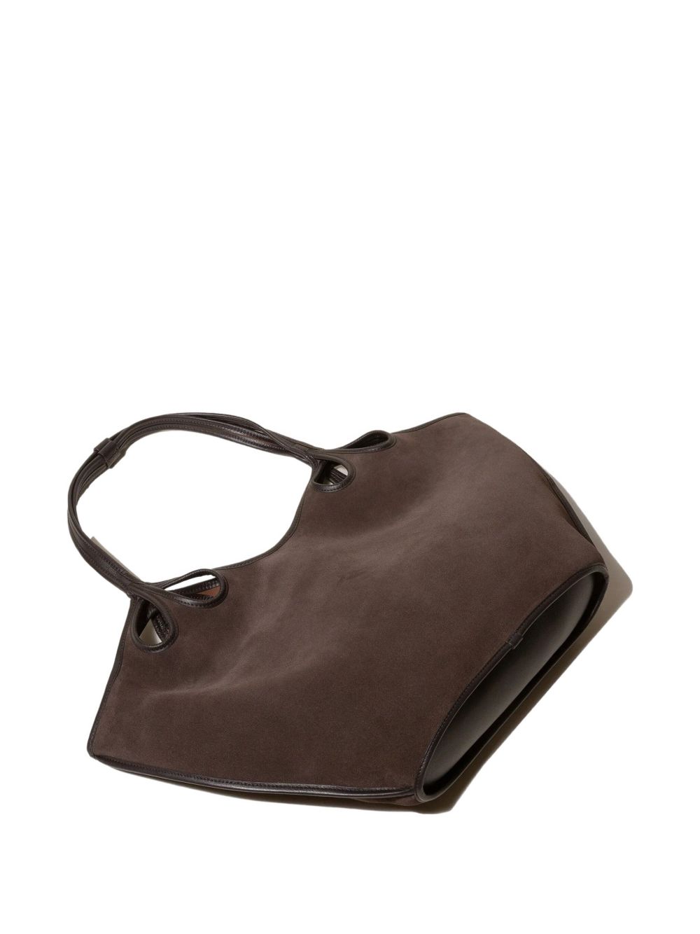 HEREU Curved Silhouette Handbag with Cut-Out Details