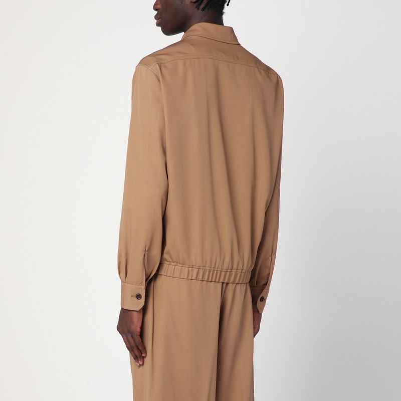 LARDINI Wool Overshirt for Men - SS25