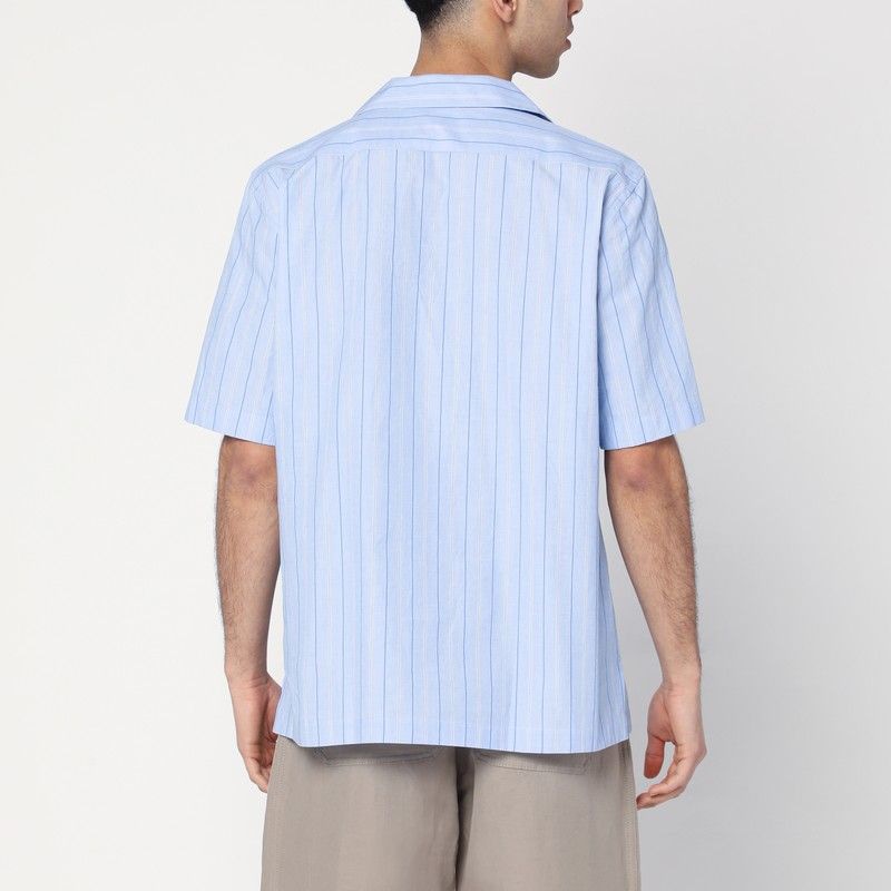 LARDINI Bowling-Style Shirt with Short Sleeves