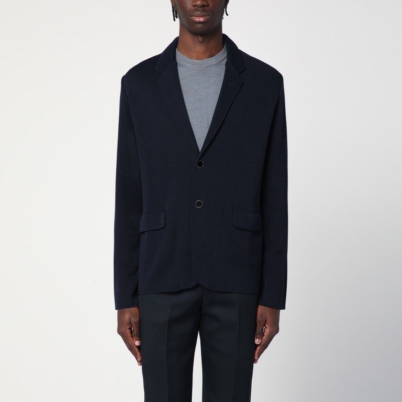 LARDINI Single-Breasted Knit Jacket for Men - Spring/Summer 2025