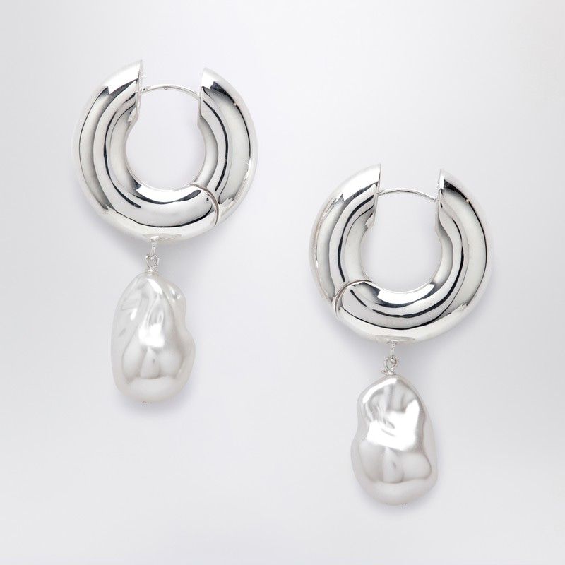 ELIOU Mini Pearl Hoop Earrings