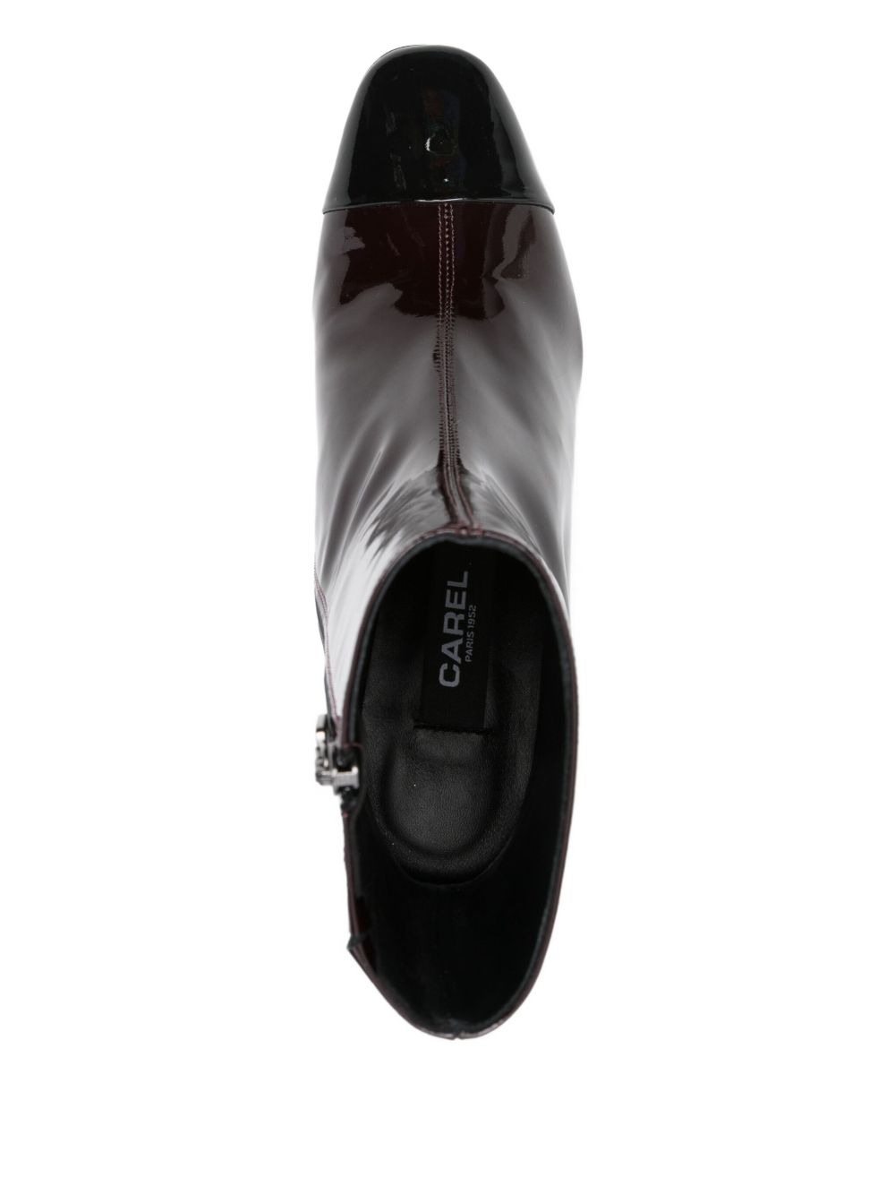 CAREL PARIS Patent Leather Ankle Boots