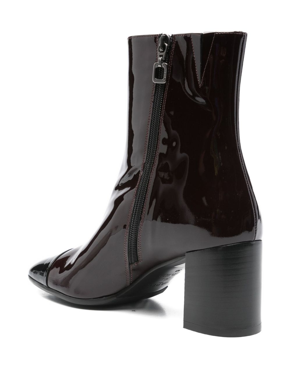 CAREL PARIS Patent Leather Ankle Boots