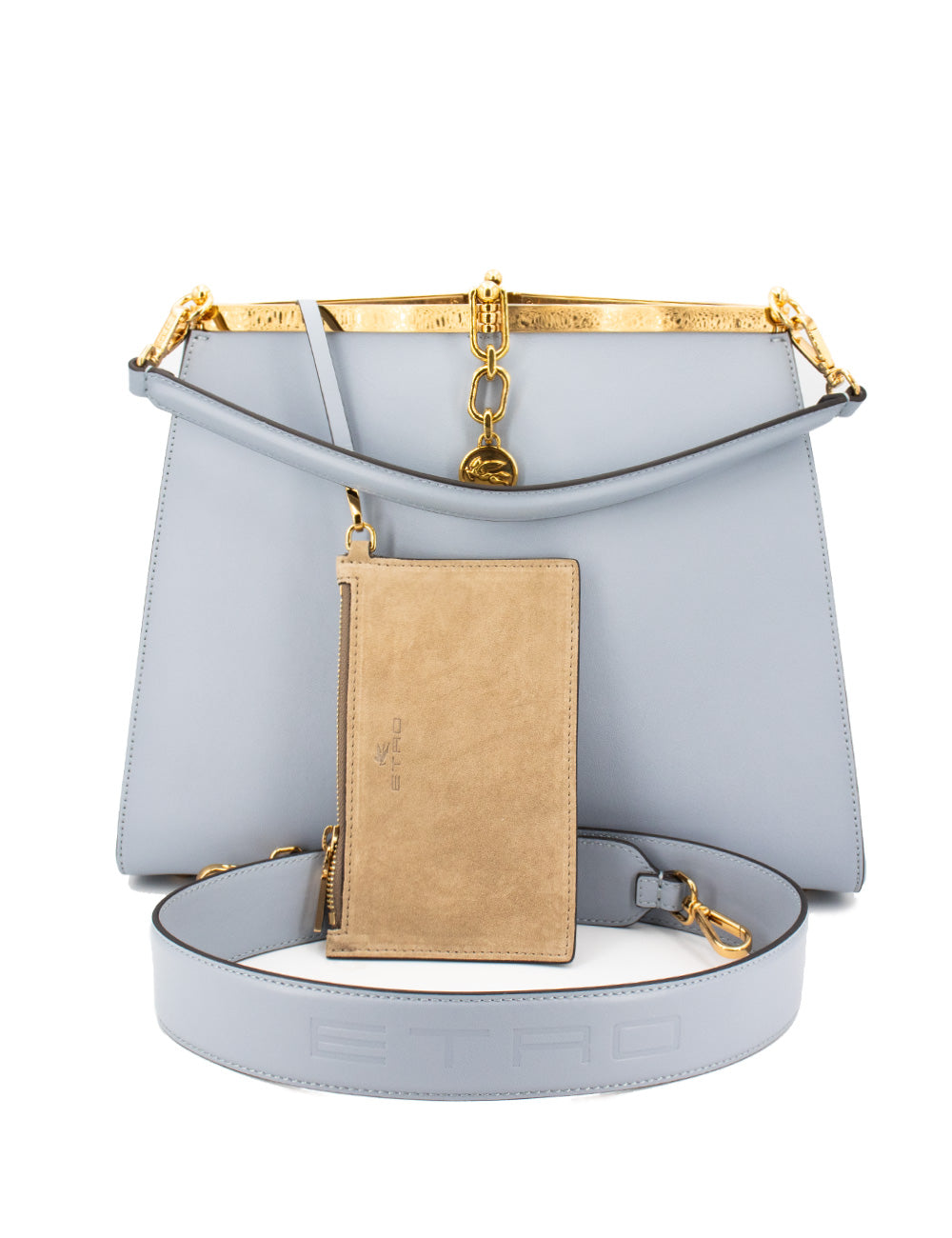 ETRO Vela Leather Mini Shoulder Handbag 34x26x14 cm