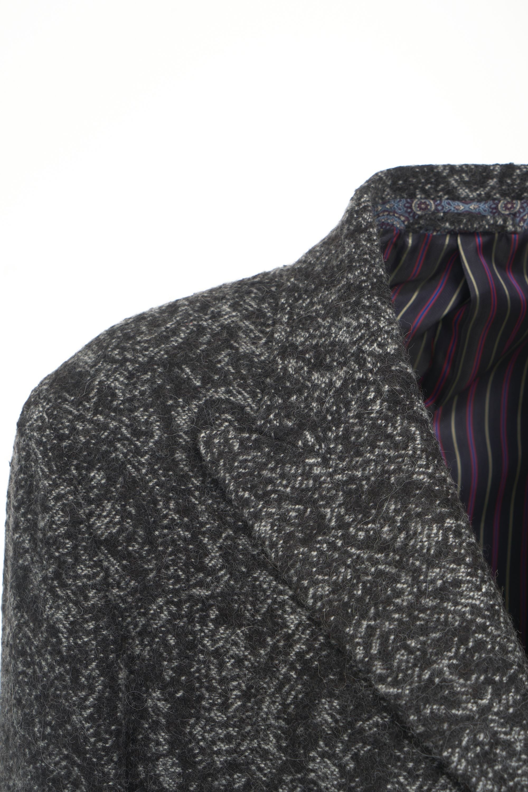 ETRO Elegant Misto Wool Jacquard Jacket for Men