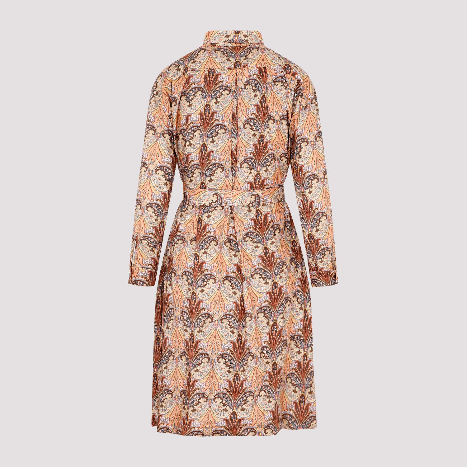 ETRO Classic Wool and Silk Printed Shirt Dress - Mini