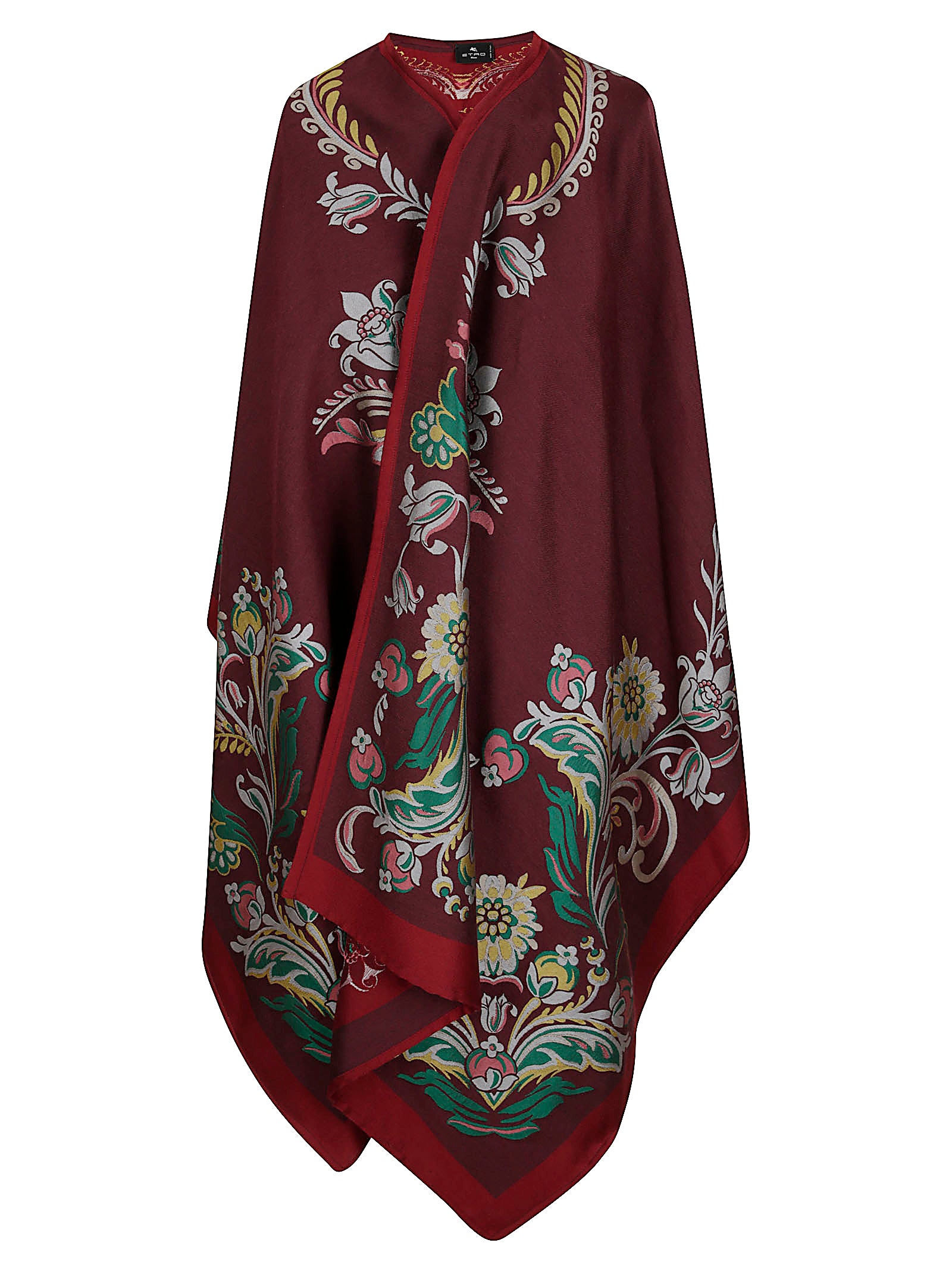 ETRO Wool Blend Cape for Women - Mini Style