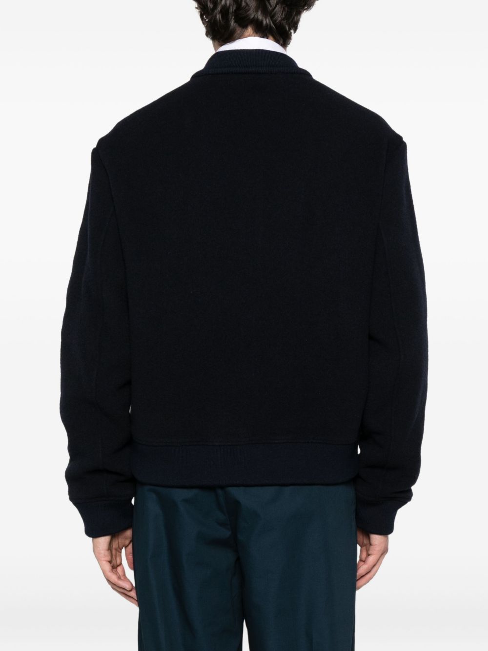 ETRO Modern Wool Blend Bomber Jacket - Men's Size