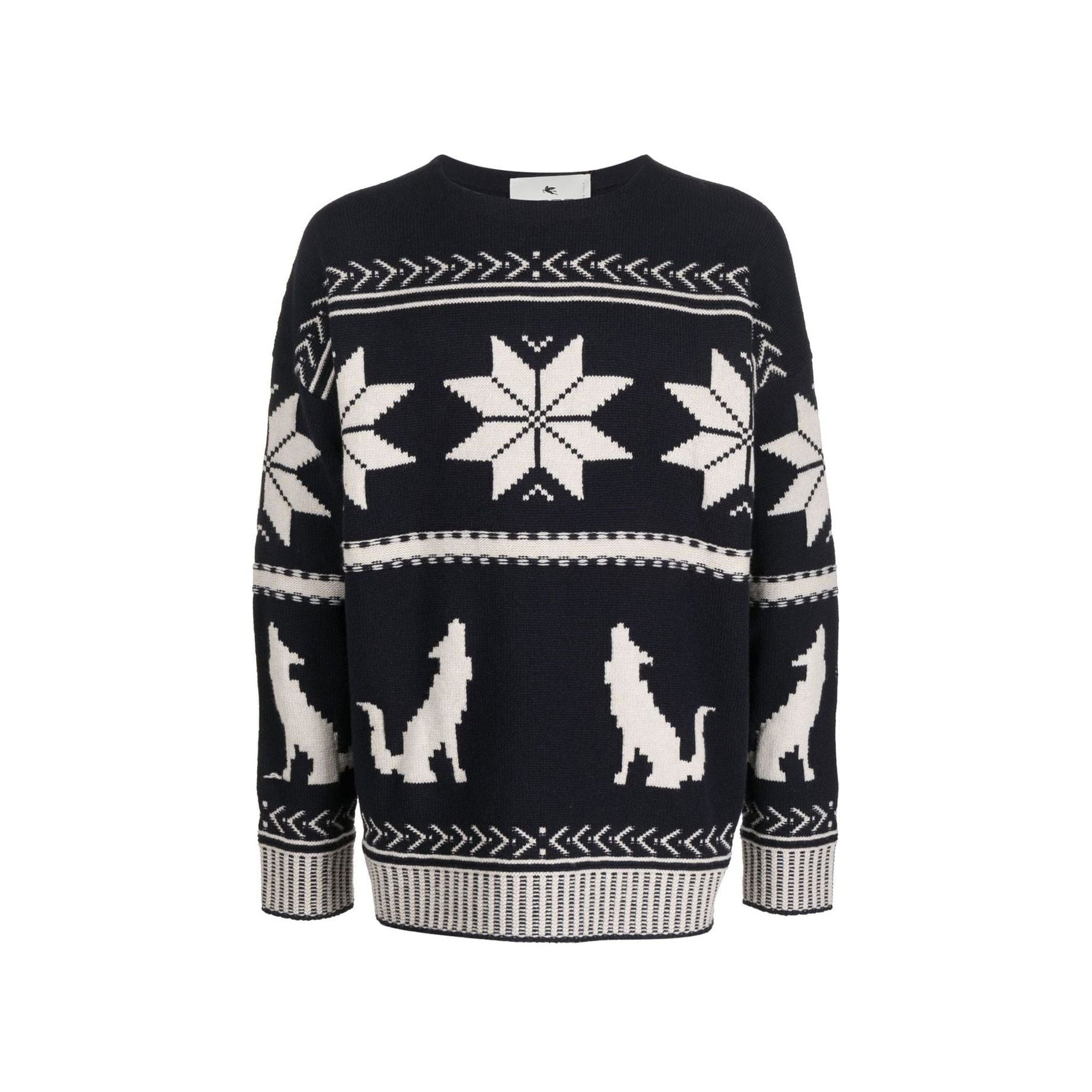 ETRO Embroidered Cotton Sweater