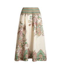 ETRO Floral Paisley Midi Skirt