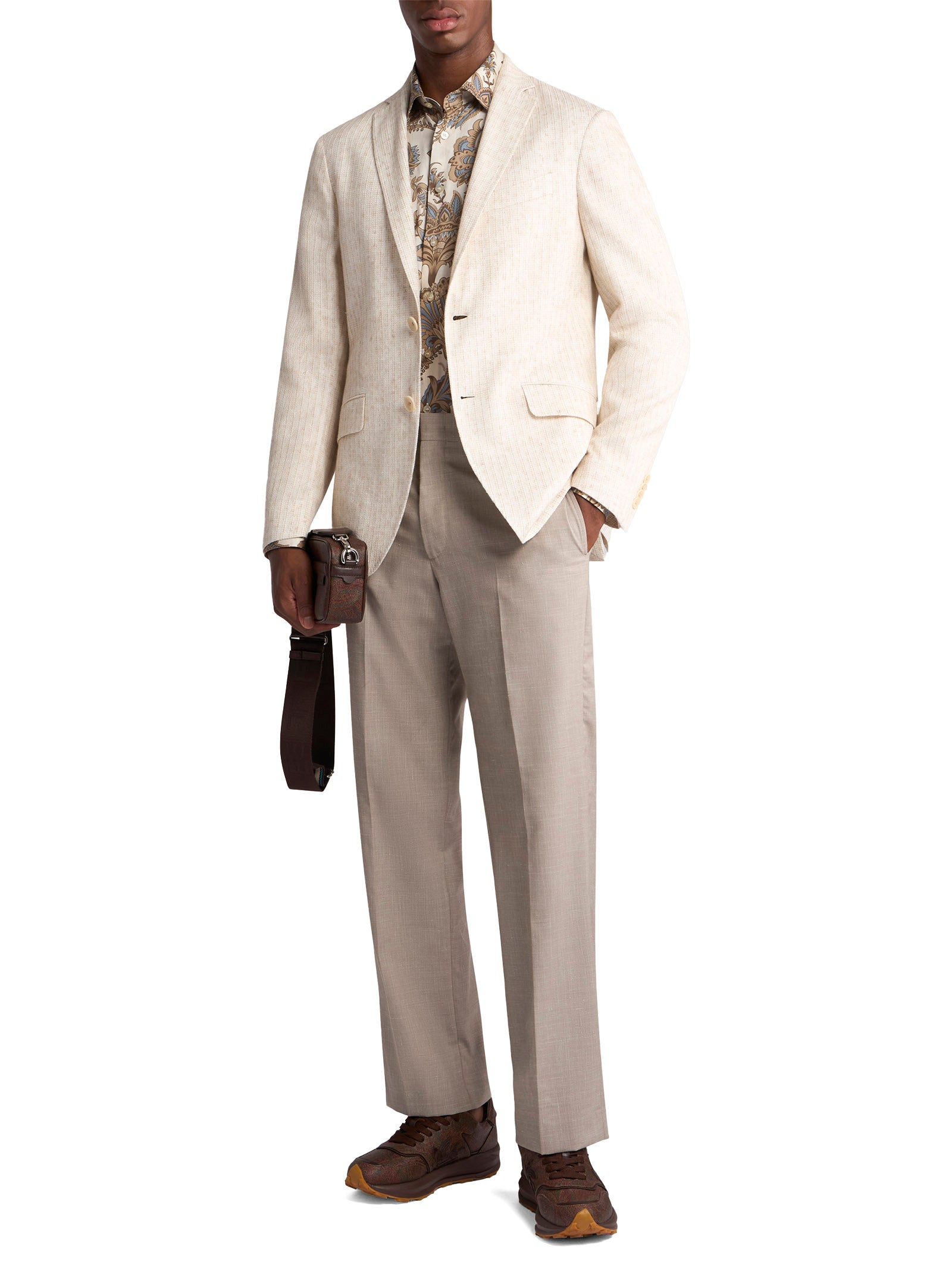 ETRO Men's Single-Breasted Micro-Striped Jacket - Sizes 48 IT & 50 IT