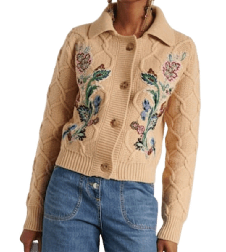 ETRO Floral Embroidered Cardigan - Regular Fit for Women