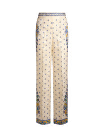 ETRO Wide-Leg Trousers with Jacquard Floral Print