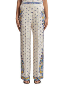 ETRO Wide-Leg Trousers with Jacquard Floral Print