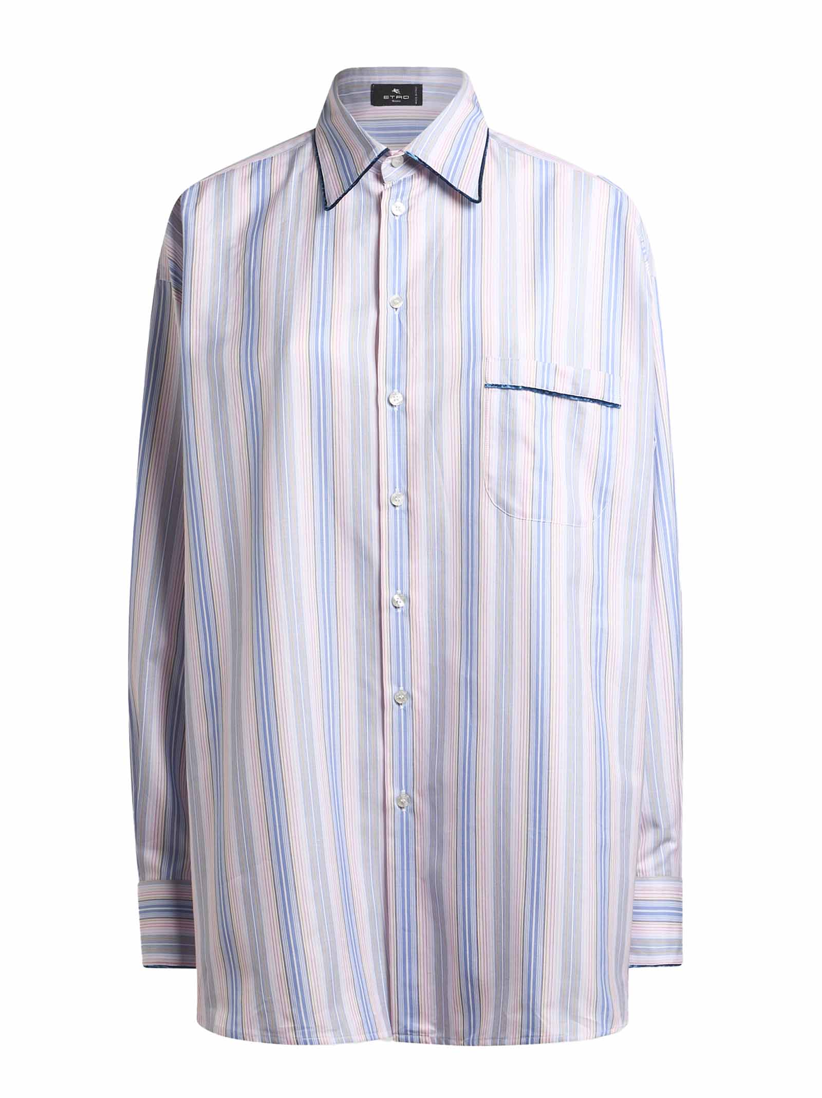 ETRO Straight-Fit Striped Shirt - Women's