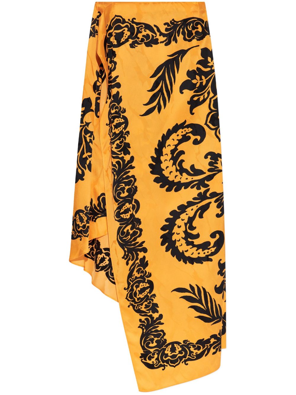 ETRO Asymmetrical Longuette Skirt Size 40