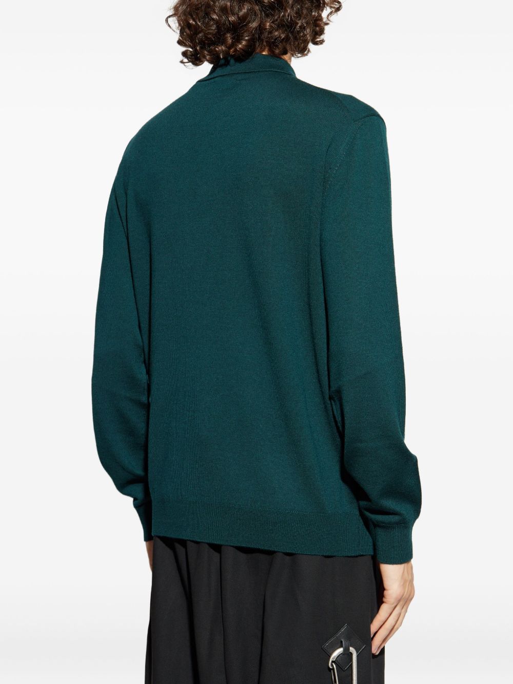 ETRO Men's Wool Knit Polo Sweater - Long Sleeve