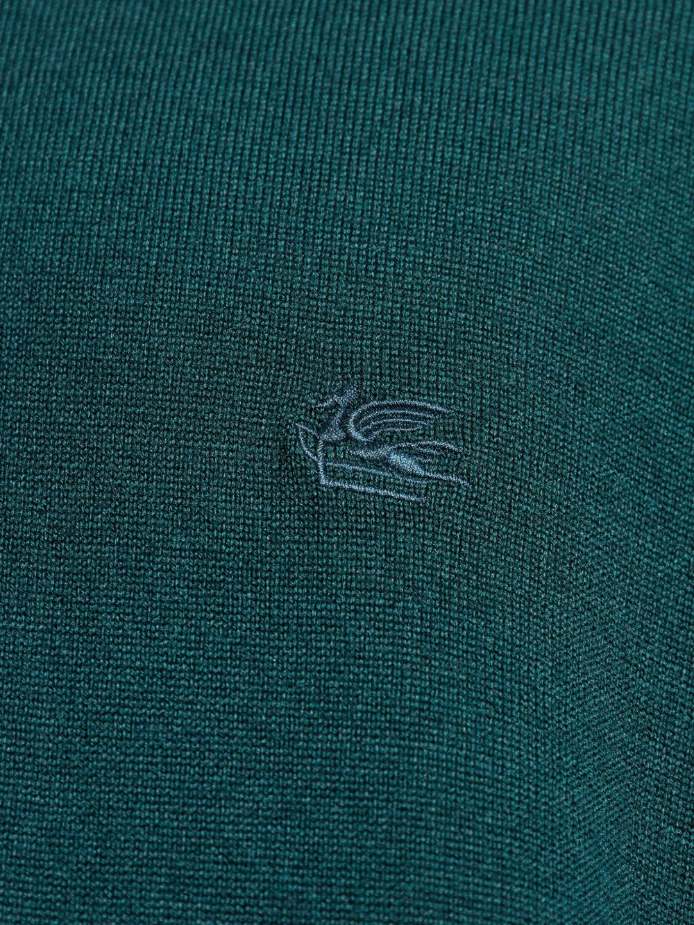 ETRO Men's Wool Knit Polo Sweater - Long Sleeve