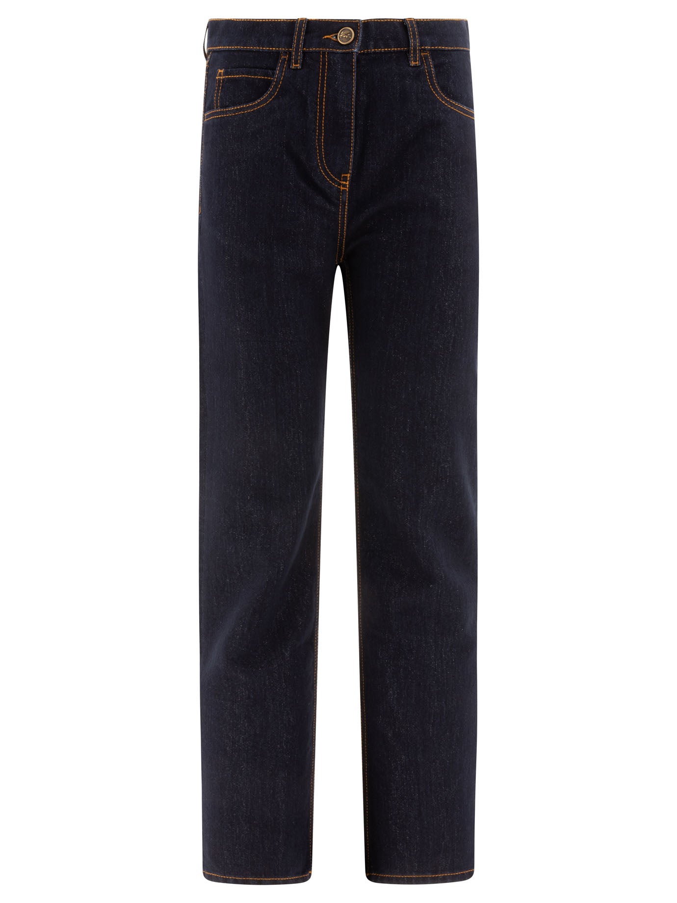 ETRO High-Waisted Straight-Leg Jeans