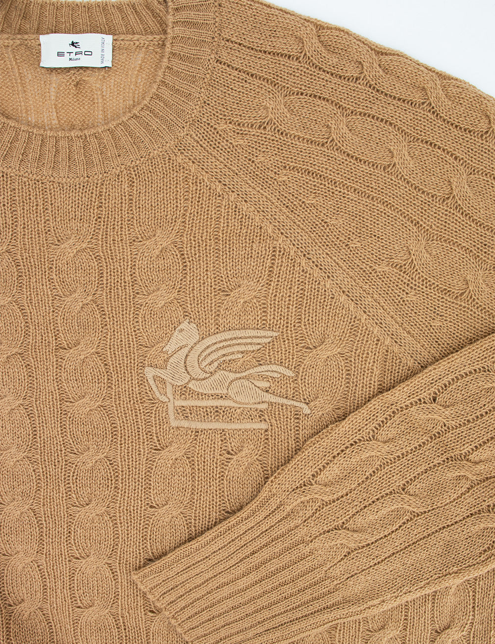 ETRO Cashmere Cable Knit Sweater for Women