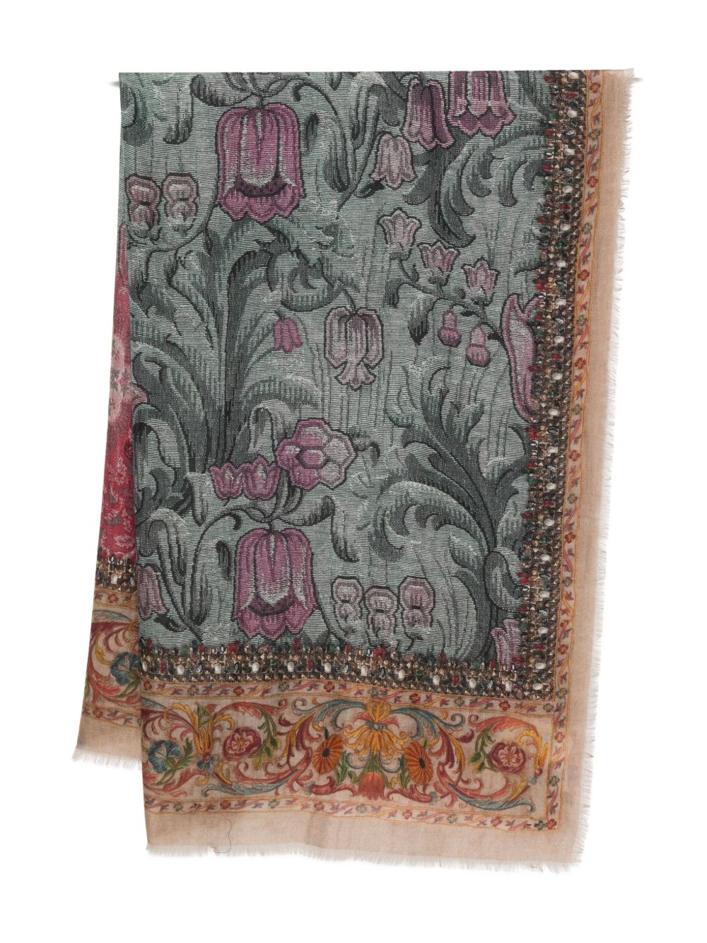 PIERRE LOUIS MASCIA Printed Cashmere Scarf 135x195