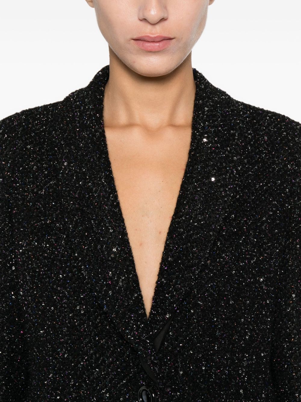 EMPORIO ARMANI Lurex Single-Breasted Jacket