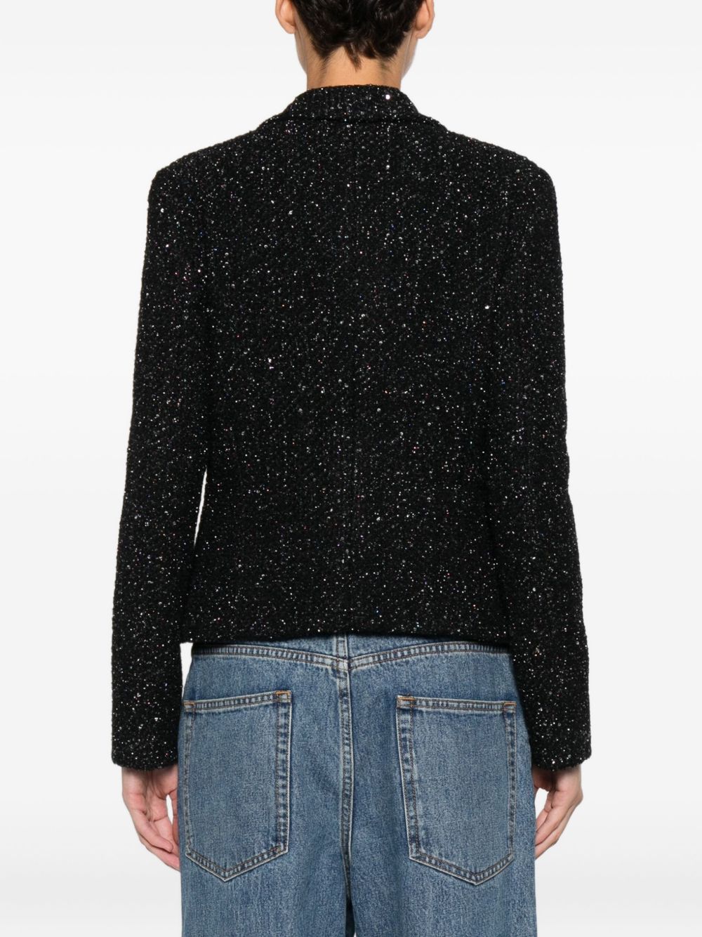 EMPORIO ARMANI Lurex Single-Breasted Jacket