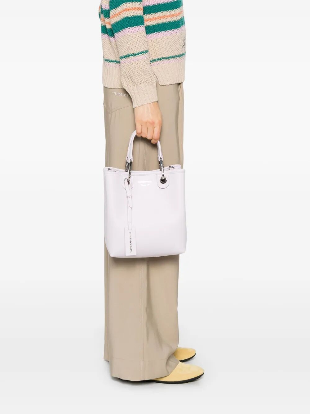 EMPORIO ARMANI Polyurethane Shopping Handbag - Mini Size