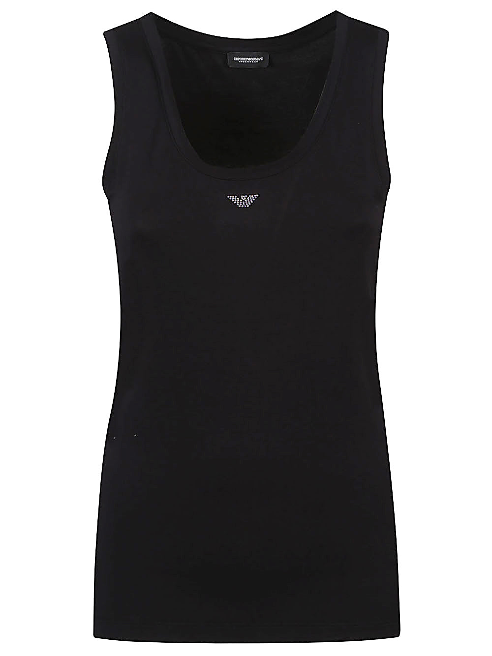 EMPORIO ARMANI Viscose Blend Crew Neck Tank Top
